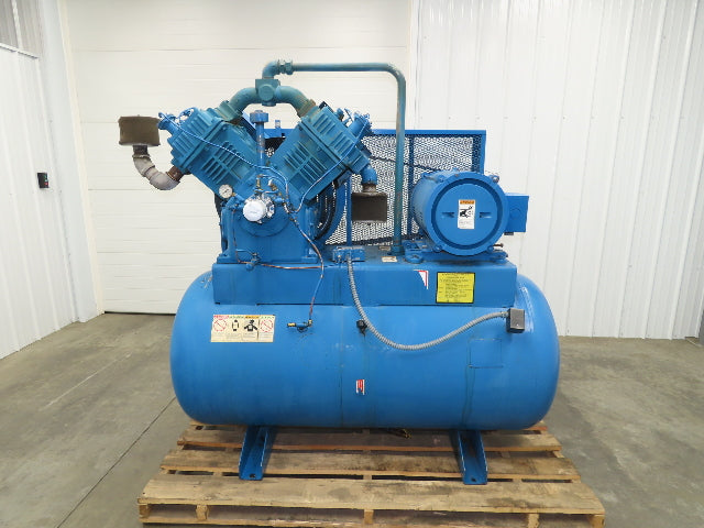 Quincy 5120 Piston Air Compressor Pump 87CFM @ 175PSI 25Hp 230/460V 200G Tank