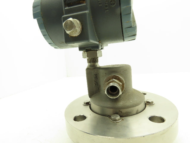 Foxboro 827DF-IS1SMSA1 Pressure Transmitter 3" CL150 Flange 12.5-65VDC 0-96" H20