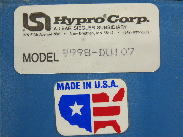 Hypro 9006C PTO Drive Centrifugal Sprayer Pump 1.5"x 1.25"NPT 9998-DU107