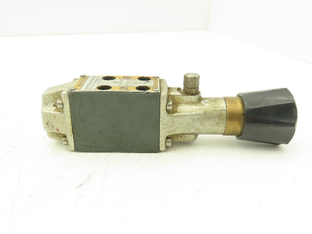 Rexroth HydroNorma 4WMD 5 N2.3/F Hydraulic Directional Valve Manual Rotary Knob
