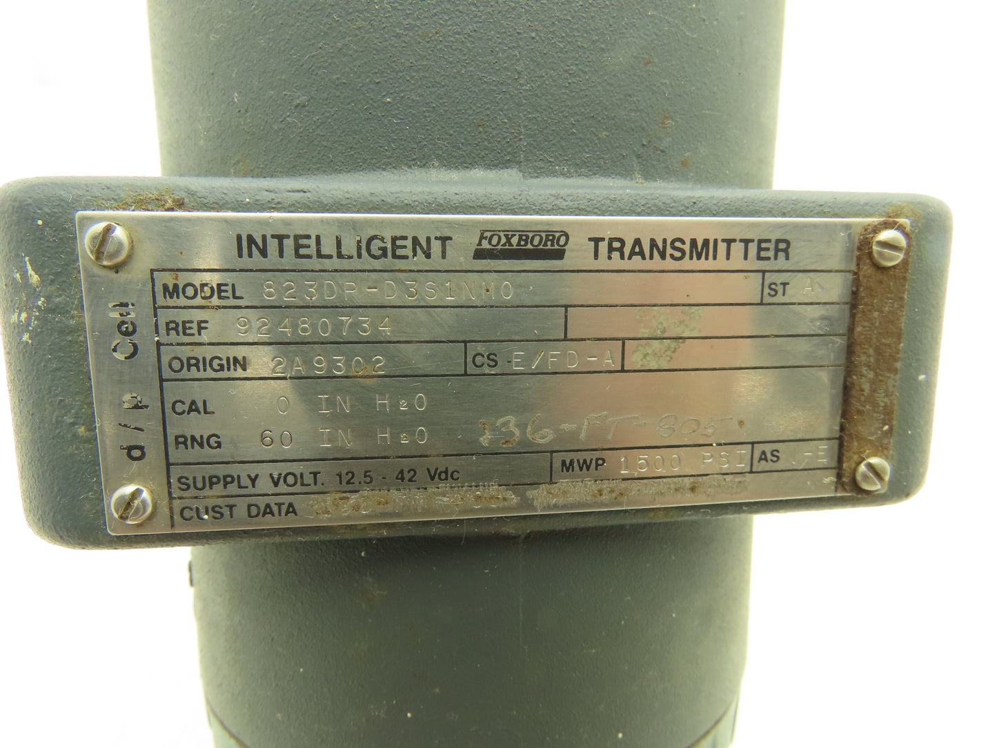 Foxboro 823DP-D3S1NM0 Intelligent Differential Pressure Transmitter 12.5-42vdc