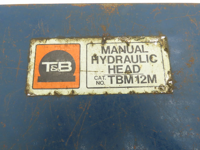 Thomas & Betts TBM12M 12 Ton Manual Hydraulic Crimper Head with 6 Complete Dies