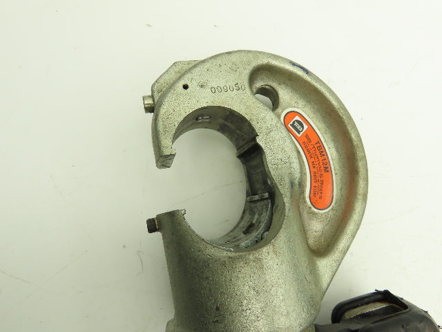 Thomas & Betts TBM12M 12 Ton Manual Hydraulic Crimper Head with 6 Complete Dies