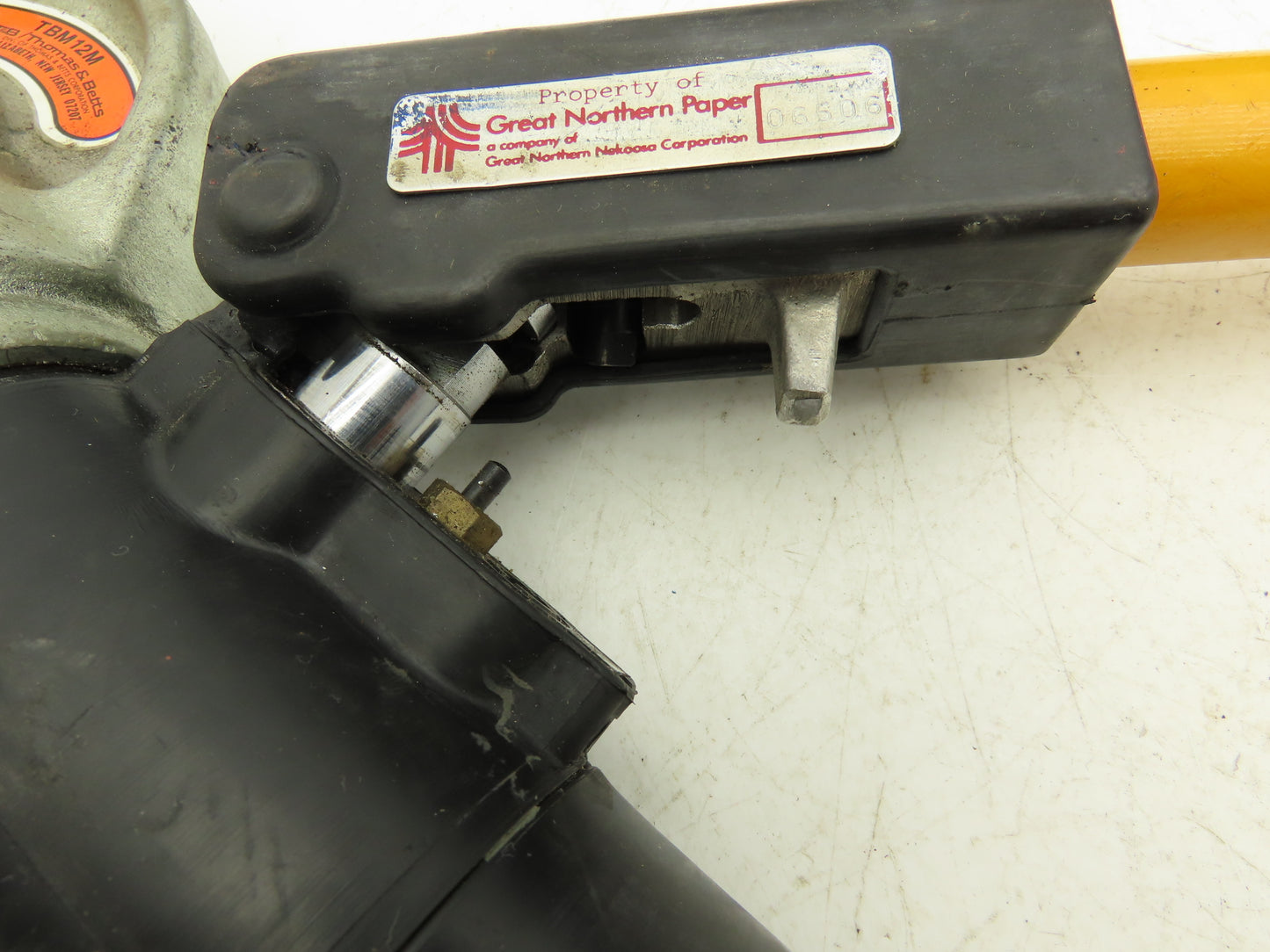 Thomas & Betts TBM12M 12 Ton Manual Hydraulic Crimper Head with 6 Complete Dies