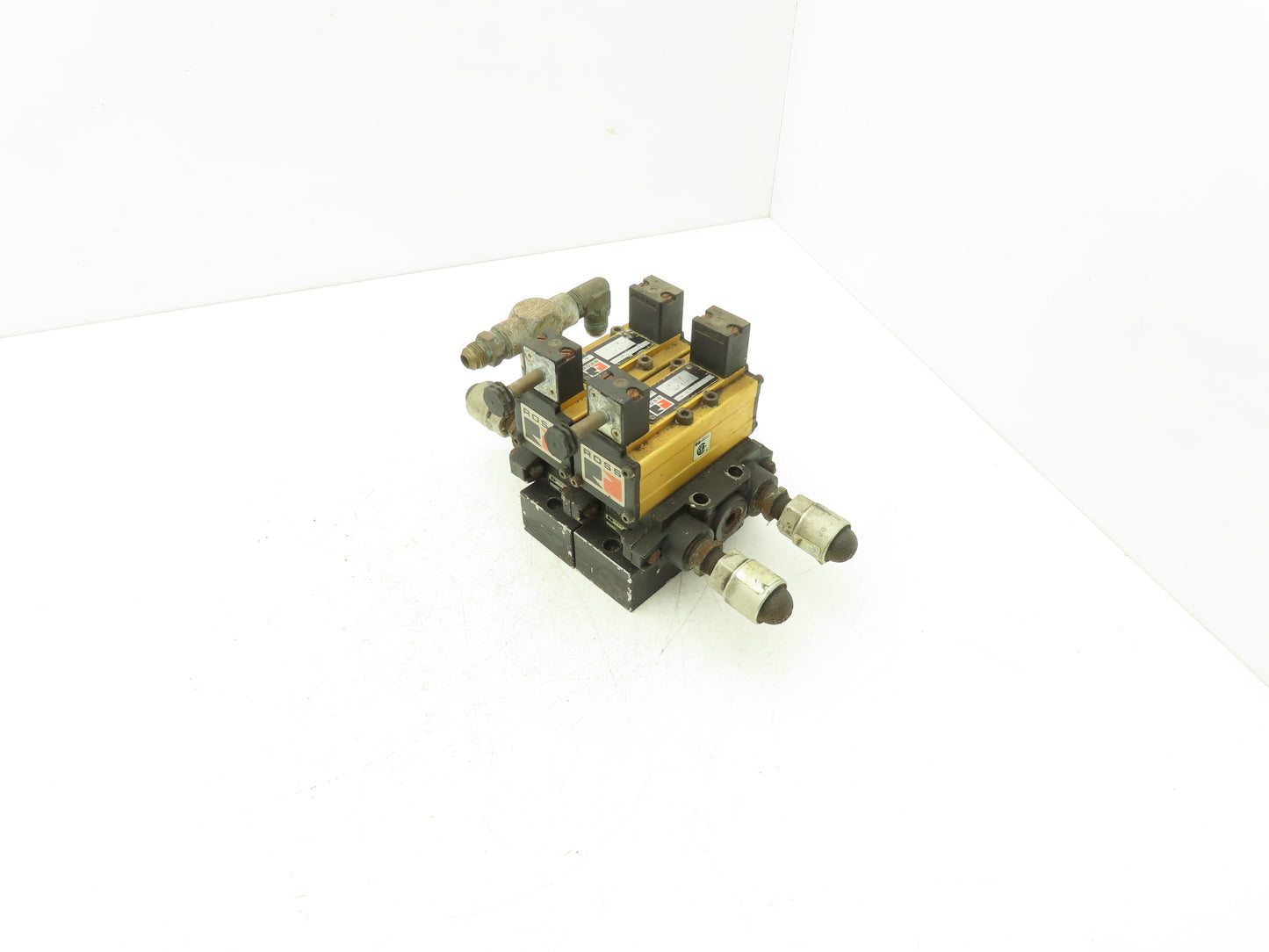 Ross W6076B3437 5/2 Pneumatic Solenoid Valve 2-Station Manifold 3/8"npt *No Coil