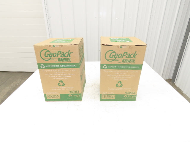Pregis 480854 GeoPack Renew Pre-Crumpled Paper 12"x1500' Packaging Lot of 2