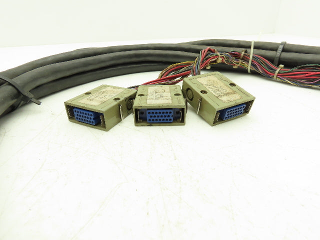 Fanuc JAE CA3106B32A10S 2 Flexible Robot Cable Cordset 48-Conductor 25'