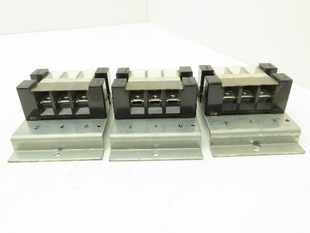 Fanuc Fuji A05B-2408-C092 Circuit Breaker Terminal Block 3-Pole AYBS043 Lot of 3