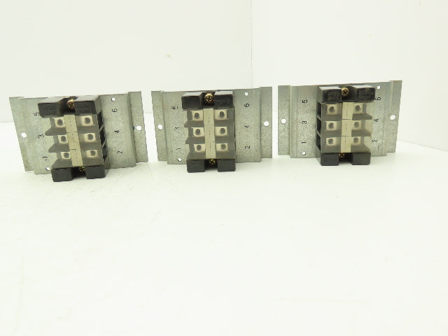 Fanuc Fuji A05B-2408-C092 Circuit Breaker Terminal Block 3-Pole AYBS043 Lot of 3