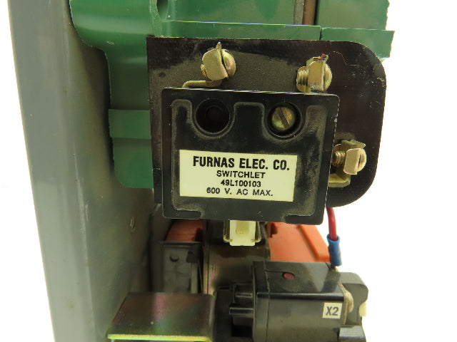 Furnas 14JB32AX4911A NEMA Size 4 Motor Starter 100A 575VAC 25Hp 230/460V Coil