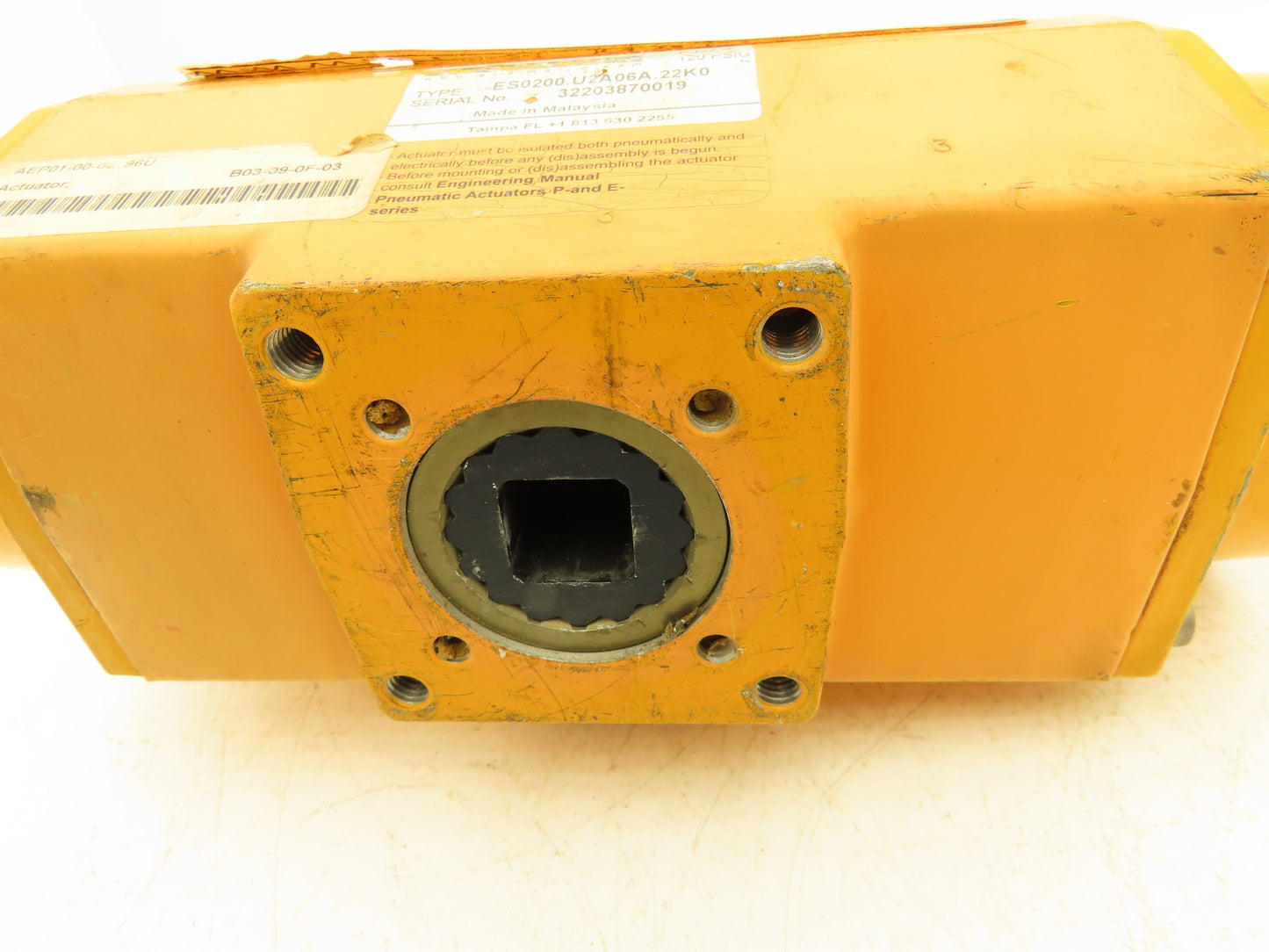 EL-O-MATIC ES0200.U2A06A.22K0 Double Acting Spring Return Pneumatic Actuator