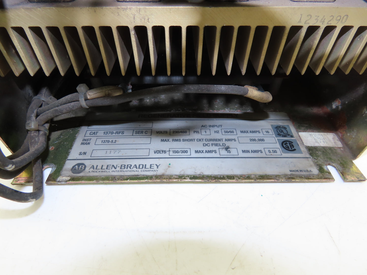 Allen Bradley 1370-RFS Regenerative Field Supply 230/460VAC 1ph 16A 150/300VDC