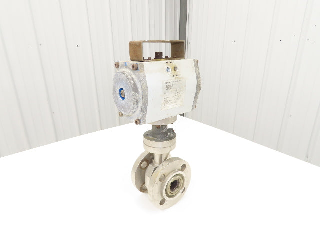 Warren Controls 1.5" CW-12MW Ball Valve Flanged w/Pneumatic Actuator