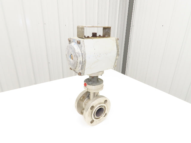 Warren Controls 1.5" CW-12MW Ball Valve Flanged w/Pneumatic Actuator