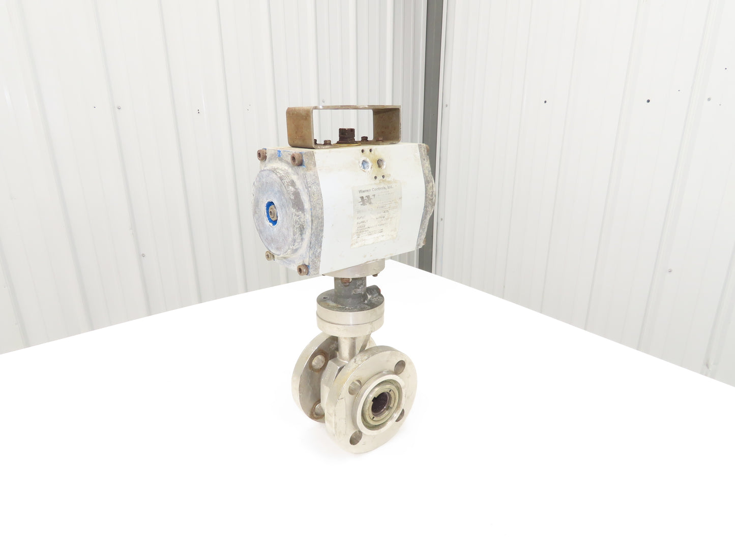 Warren Controls 1.5" CW-12MW Ball Valve Flanged w/Pneumatic Actuator