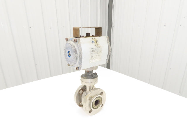 Warren Controls 1.5" CW-12MW Ball Valve Flanged w/Pneumatic Actuator