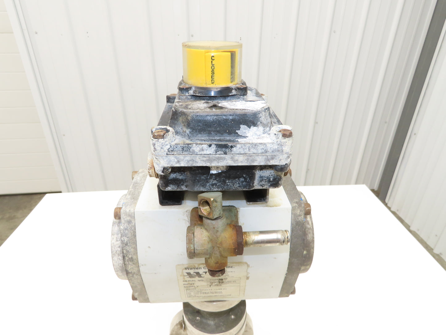 Warren Controls 1.5" CW-12MW Ball Valve Flanged w/Pneumatic Actuator