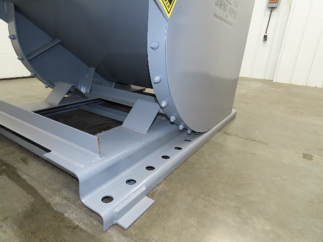 Wright 75555-GRY 3/4 YD Self Dumping Hopper 4000lbs Trash Recycling 10 Gauge Bin
