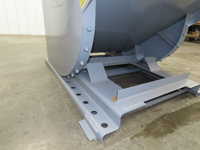 Wright 75555-GRY 3/4 YD Self Dumping Hopper 4000lbs Trash Recycling 10 Gauge Bin