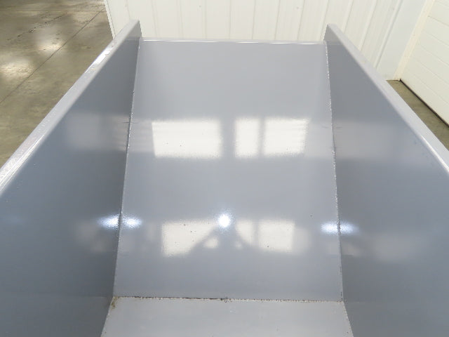 Wright 75555-GRY 3/4 YD Self Dumping Hopper 4000lbs Trash Recycling 10 Gauge Bin