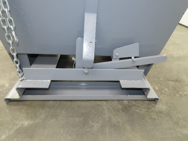 Wright 5055-GRY 1/2 YD Self Dumping Hopper 4000lbs Trash Recycle 10 Gauge Bin