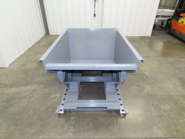 Wright 5055-GRY 1/2 YD Self Dumping Hopper 4000lbs Trash Recycle 10 Gauge Bin