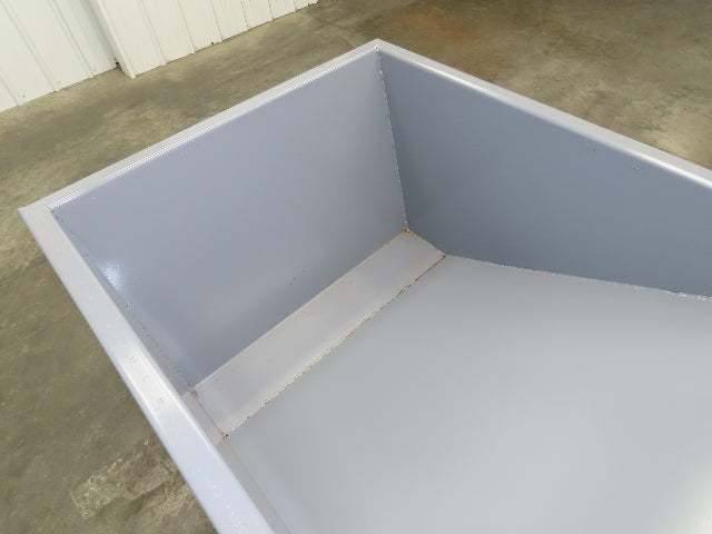 Wright 5055-GRY 1/2 YD Self Dumping Hopper 4000lbs Trash Recycle 10 Gauge Bin