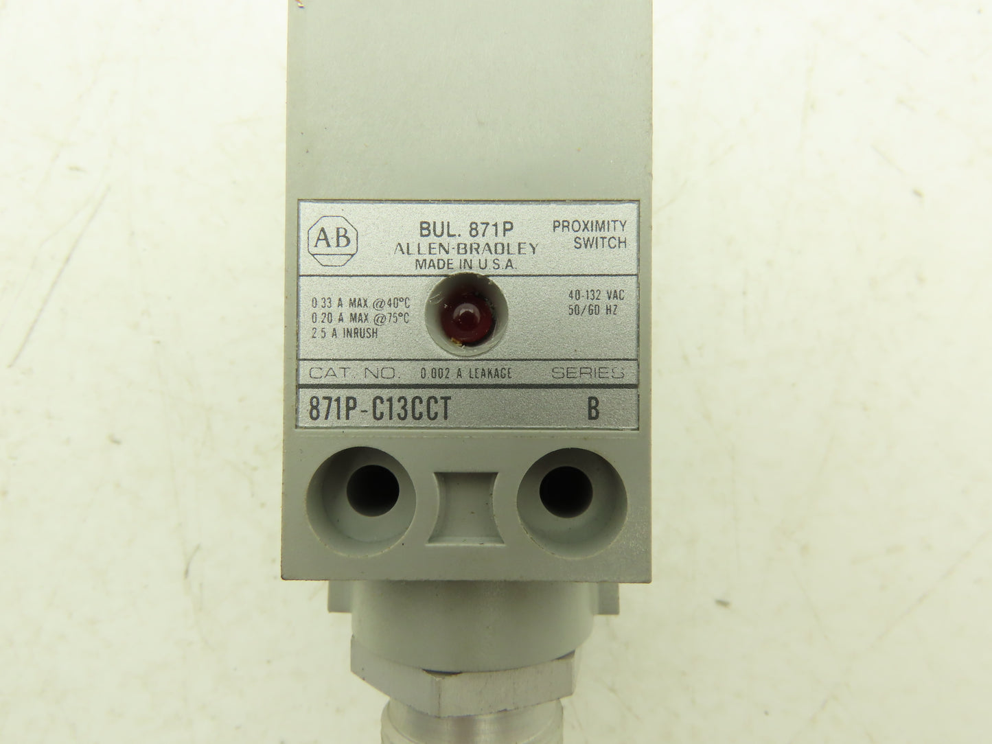 Allen Bradley 871P-C13CCT Proximity Sensor Switch BUL. 871P Ser B