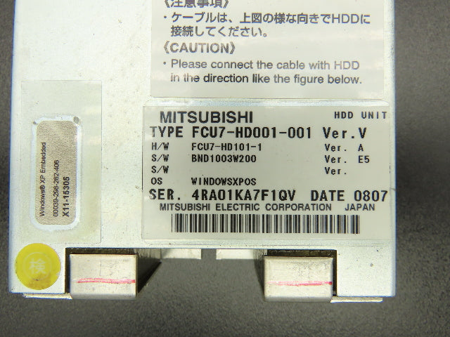 Mitsubishi Electronics FCU7-HD001-001 Hard Disk Drive Unit Version V