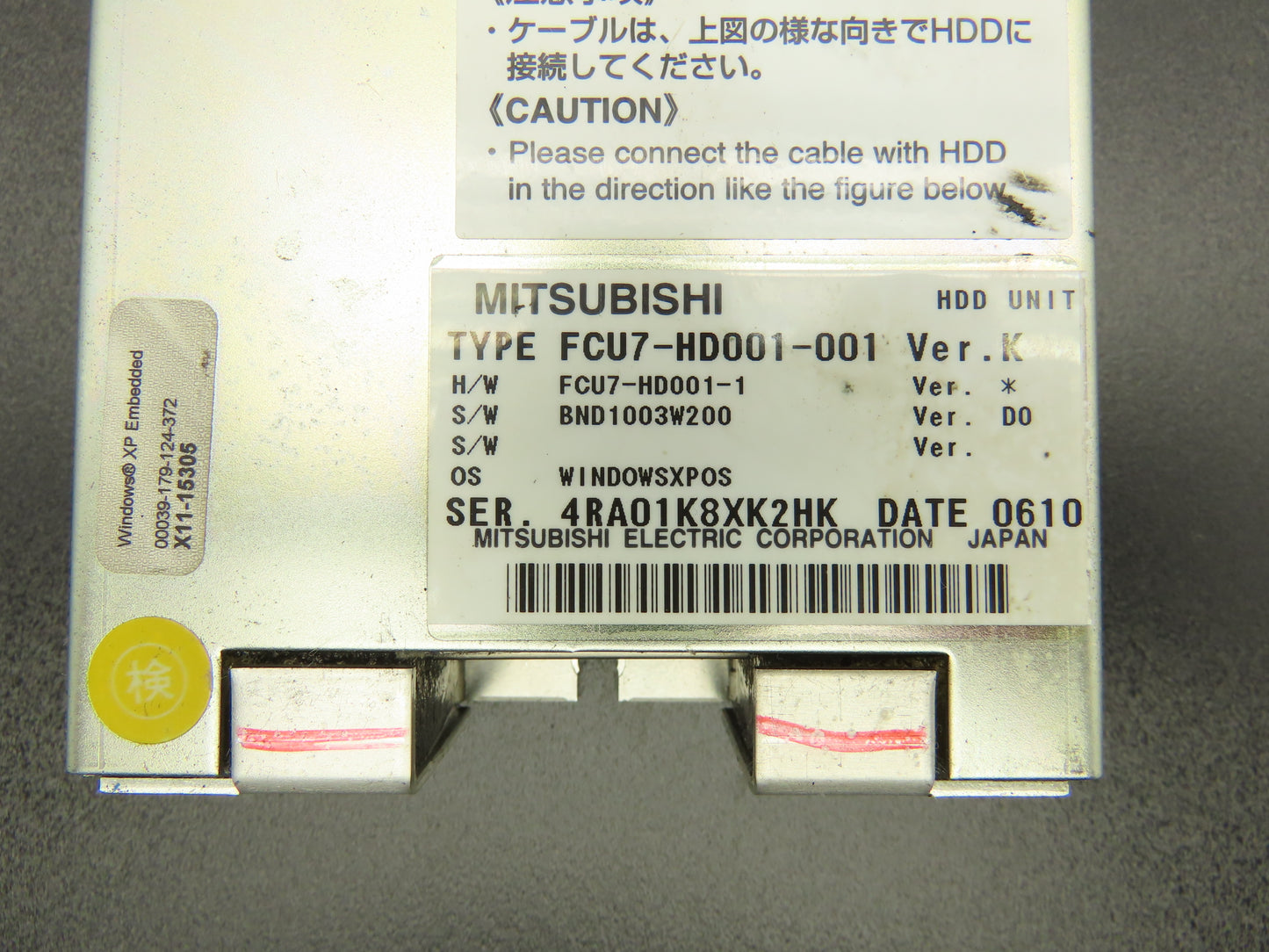 Mitsubishi Electronics FCU7-HD001-001 Hard Disk Drive Unit Version K
