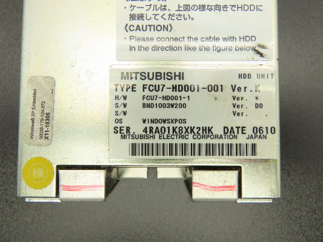 Mitsubishi Electronics FCU7-HD001-001 Hard Disk Drive Unit Version K