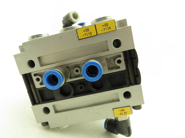 Festo Pneumatic 2 Valve Assembly 163 283 & 185 886 Air Manifold