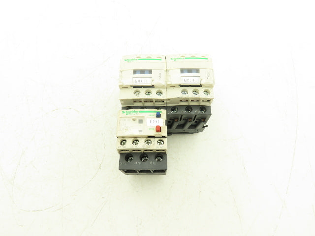 Schneider Electric LC1D09 IEC TeSys Contactor Overload Combination Lot of 3