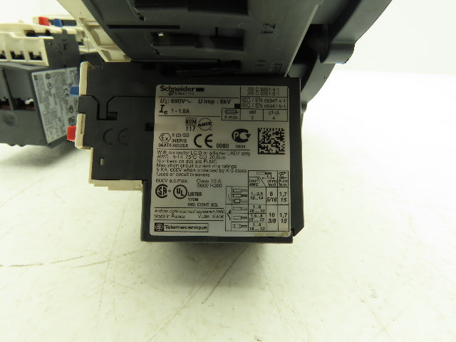 Schneider Electric LC1D09 IEC TeSys Contactor Overload Combination Lot of 3