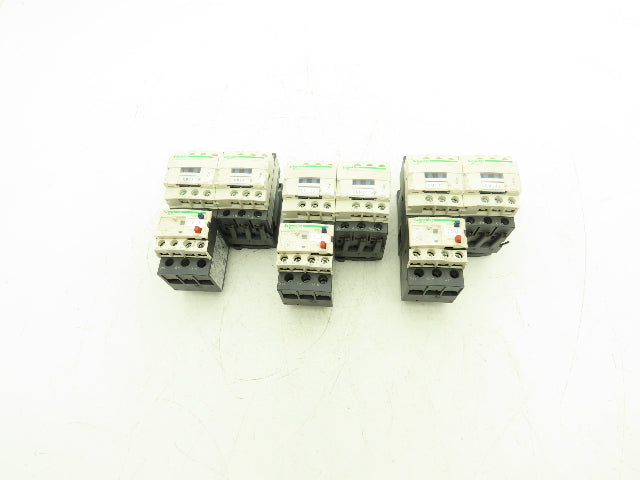 Schneider Electric LC1D09 IEC TeSys Contactor Overload Combination Lot of 3