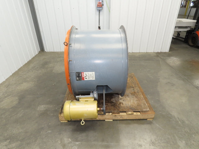 JBI 8049-EK Tubeaxial Fan 34" Belt Drive 5 Hp Motor 230/460V Intake 6 Blade