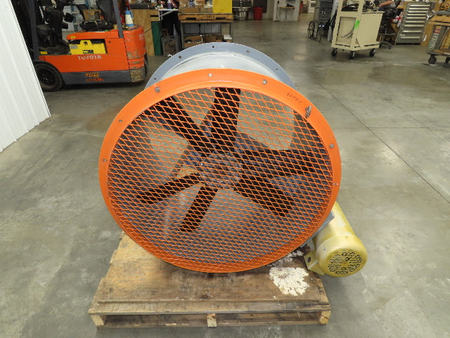 JBI 8049-EK Tubeaxial Fan 34" Belt Drive 5 Hp Motor 230/460V Intake 6 Blade