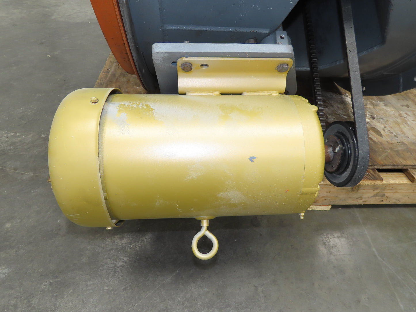 JBI 8049-EK Tubeaxial Fan 34" Belt Drive 5 Hp Motor 230/460V Intake 6 Blade