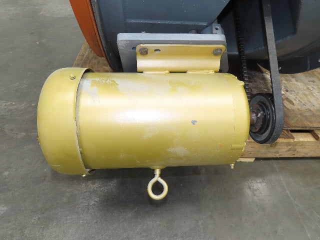 JBI 8049-EK Tubeaxial Fan 34" Belt Drive 5 Hp Motor 230/460V Intake 6 Blade