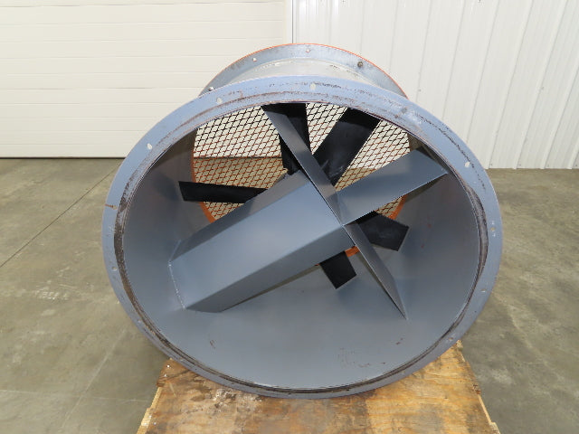 JBI 8049-EK Tubeaxial Fan 34" Belt Drive 5 Hp Motor 230/460V Intake 6 Blade
