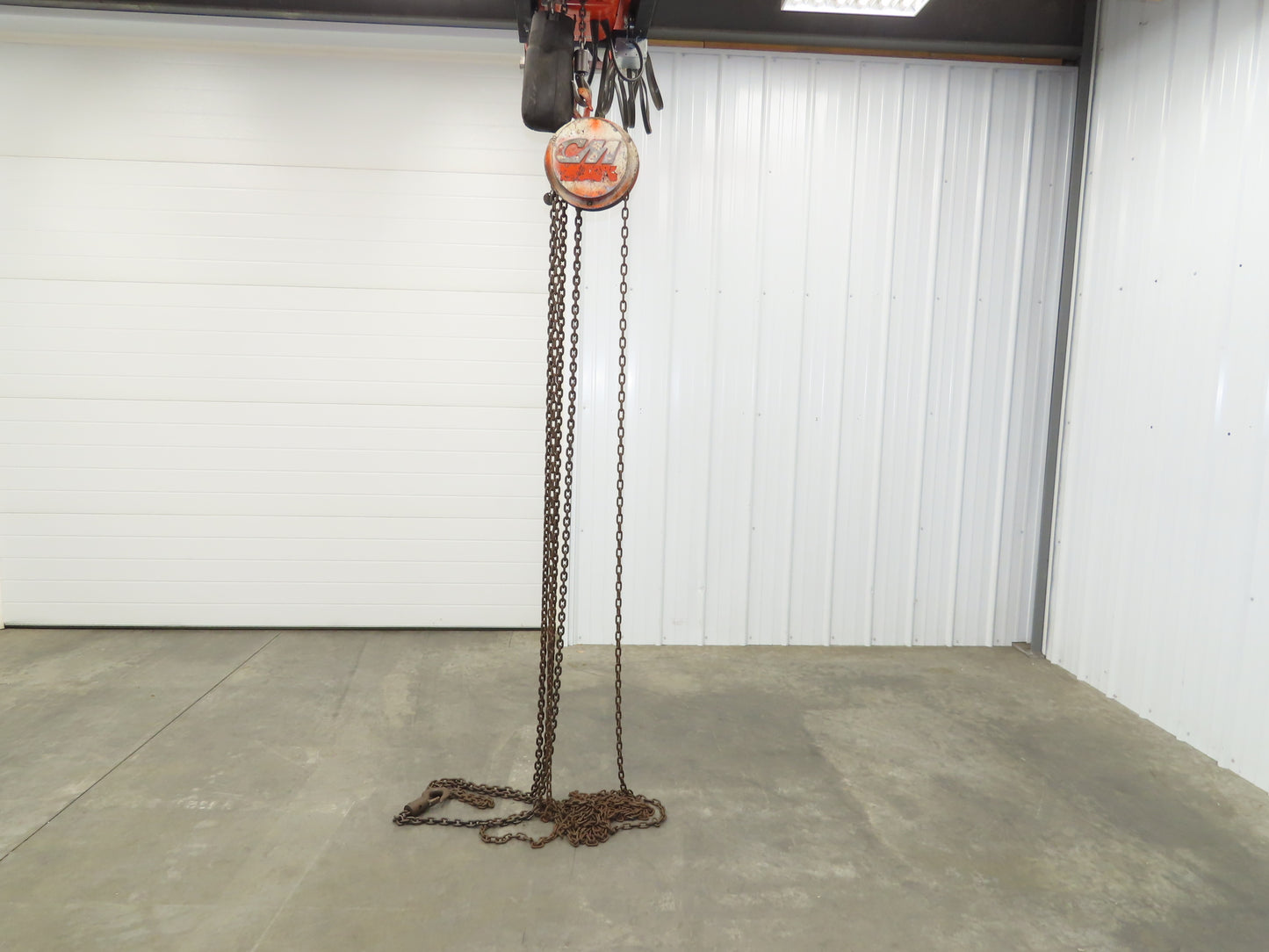 CM Cyclone 1 Ton 2000Lb Manual Chain Fall Hand Hoist 20' 10" Lift