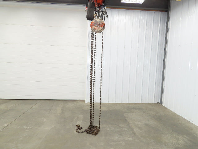 CM Cyclone 1 Ton 2000Lb Manual Chain Fall Hand Hoist 29' Lift