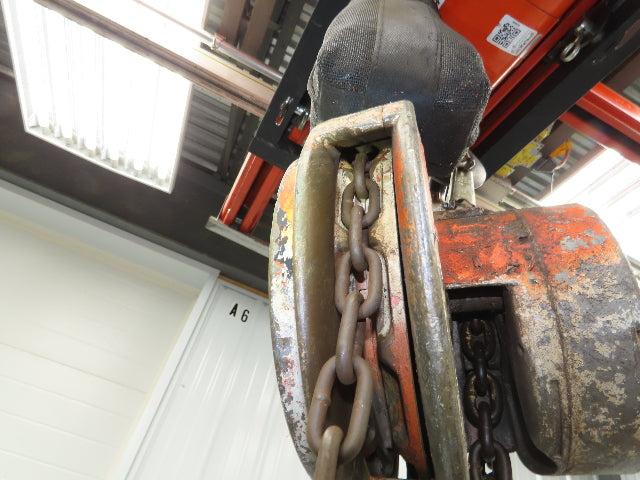CM Cyclone 1 Ton 2000Lb Manual Chain Fall Hand Hoist 29' Lift
