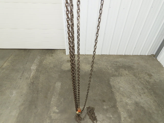 CM Cyclone 1 Ton 2000Lb Manual Chain Fall Hand Hoist 20' 5" Lift