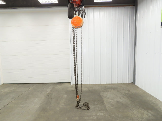 CM Cyclone 1 Ton 2000Lb Manual Chain Fall Hand Hoist 20' 5" Lift