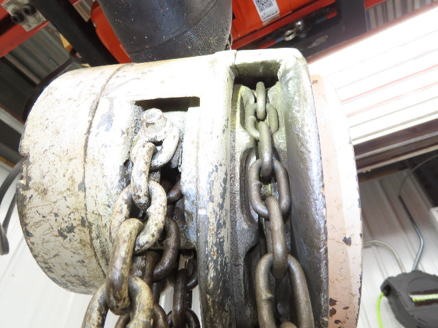 CM Cyclone 1 Ton 2000Lb Manual Chain Fall Hand Hoist 20' 5" Lift
