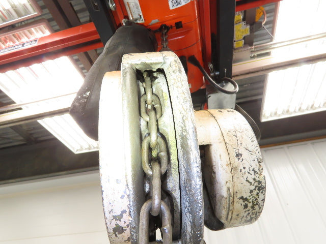 CM Cyclone 1 Ton 2000Lb Manual Chain Fall Hand Hoist 20' 5" Lift