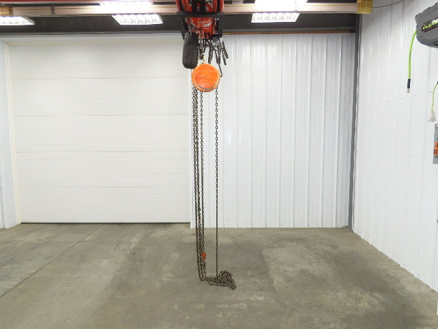 CM Cyclone 1 Ton 2000Lb Manual Chain Fall Hand Hoist 20' 5" Lift