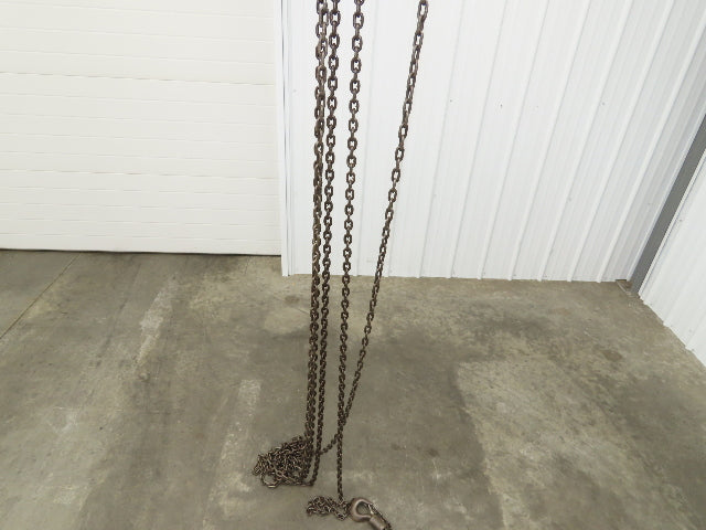 CM Model M Cyclone 1 Ton 2000Lb Manual Chain Fall Hand Hoist 29' Lift