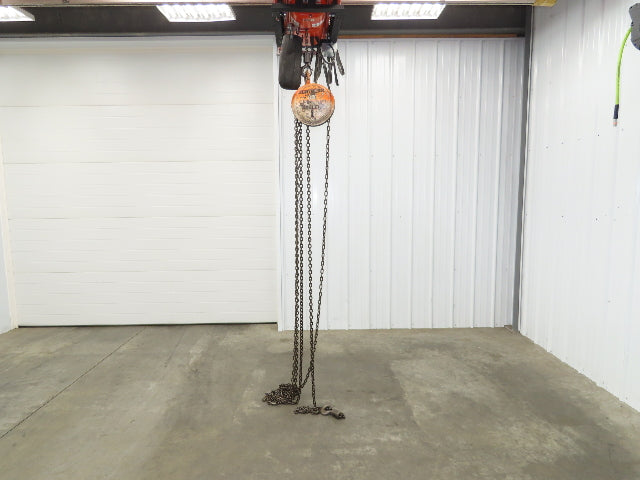 CM Model M Cyclone 1 Ton 2000Lb Manual Chain Fall Hand Hoist 29' Lift